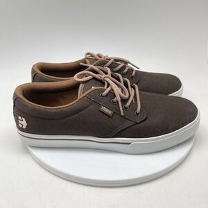 Etnies Jameson 2‎ Eco Mens 9 Skateboarding Shoes Brown Sneakers Low Top Canvas